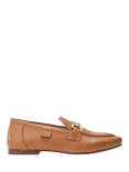 Moda in Pelle Ellea Leather Snaffle Trim Loafers, Tan