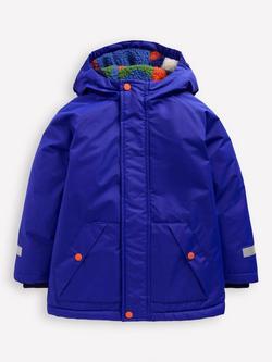 Mini Boden Kids' Borg Lined Anorak, Blue, Blue