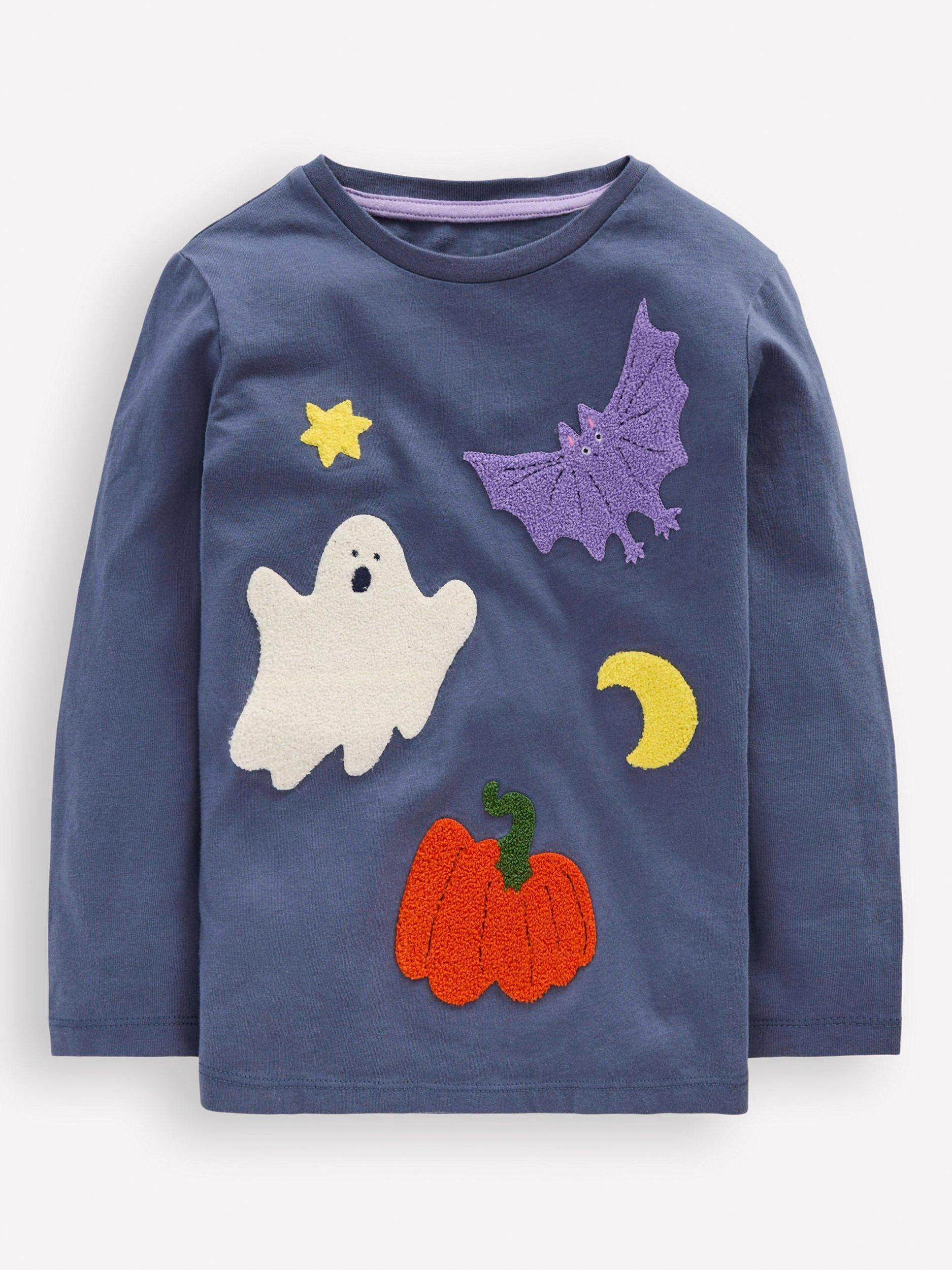 T-shirt Manches Longues Mini Boden Garçon Appliqué Graphique - Taille 6-7 Ans - NEUF