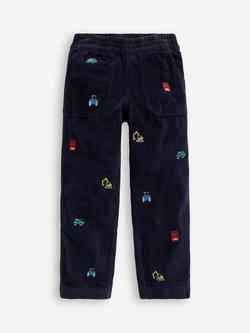 Mini Boden Kids' Corduroy Pull On Trousers, Construction, Construction