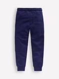 Mini Boden Kids' Cotton Warrior Knee Joggers, Navy Star Knee