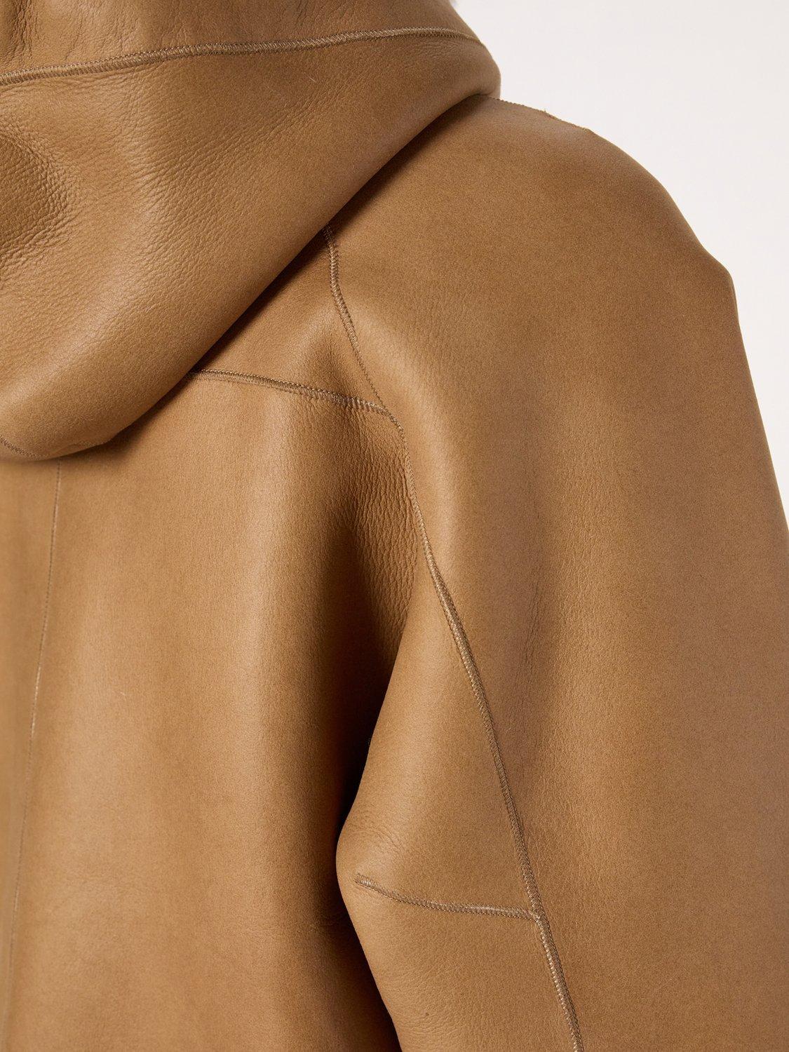 Product image 6 of 6, which shows Gerard Darel Margaux Pure Leather Jacket, Straw, 10