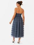 Anaya With Love Ruffle Bandeau Midi Dress, Vintage Indigo