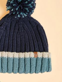 Brakeburn Ringstead Beanie Hat, Blue - view 2, Blue