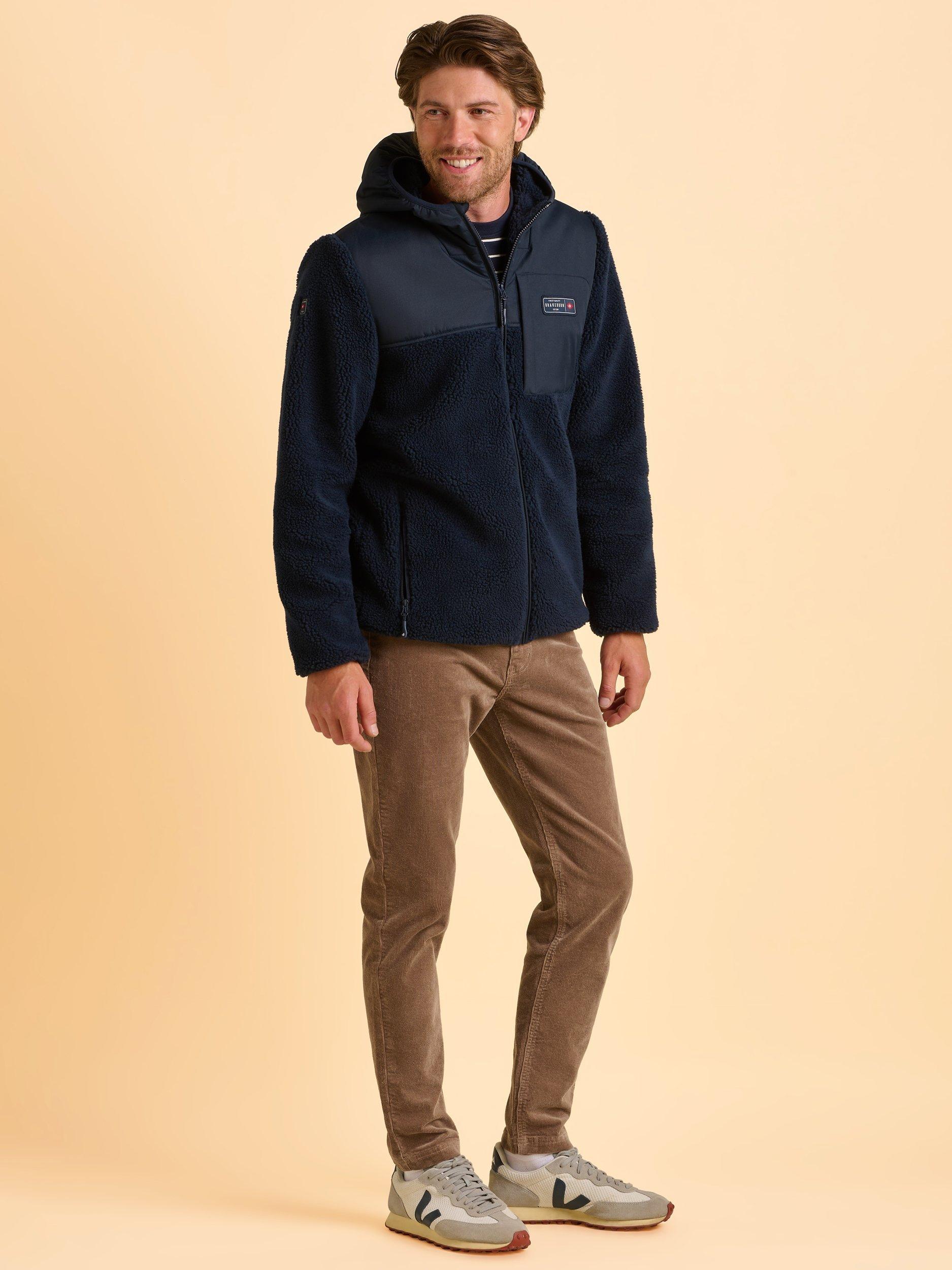 Product image 4 of 7, which shows Brakeburn Gargrave Fleece Jacket, Blue, S