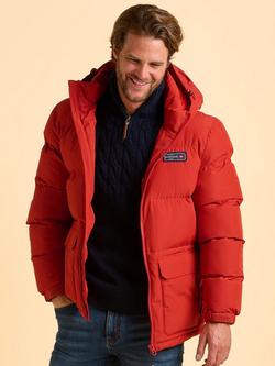 Brakeburn Landcross Puffer Jacket, Red, Red