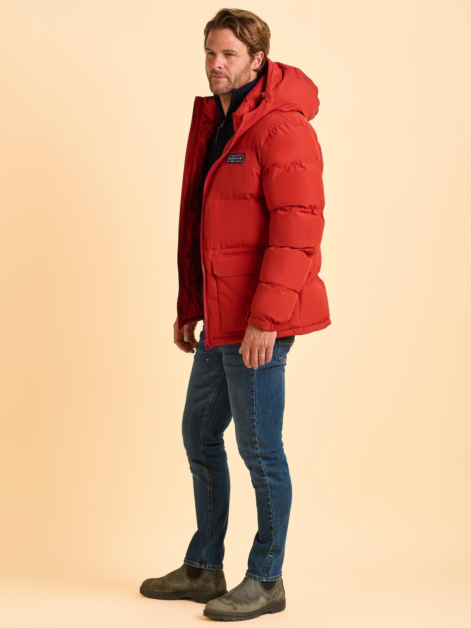 Product image 4 of 7, which shows Brakeburn Landcross Puffer Jacket, Red, S