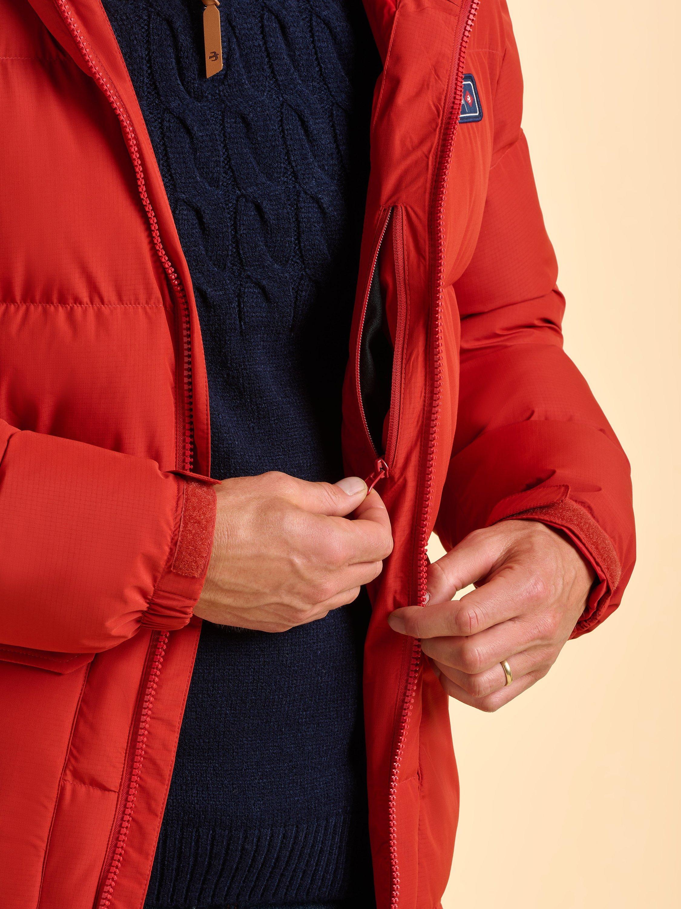 Product image 5 of 7, which shows Brakeburn Landcross Puffer Jacket, Red, S