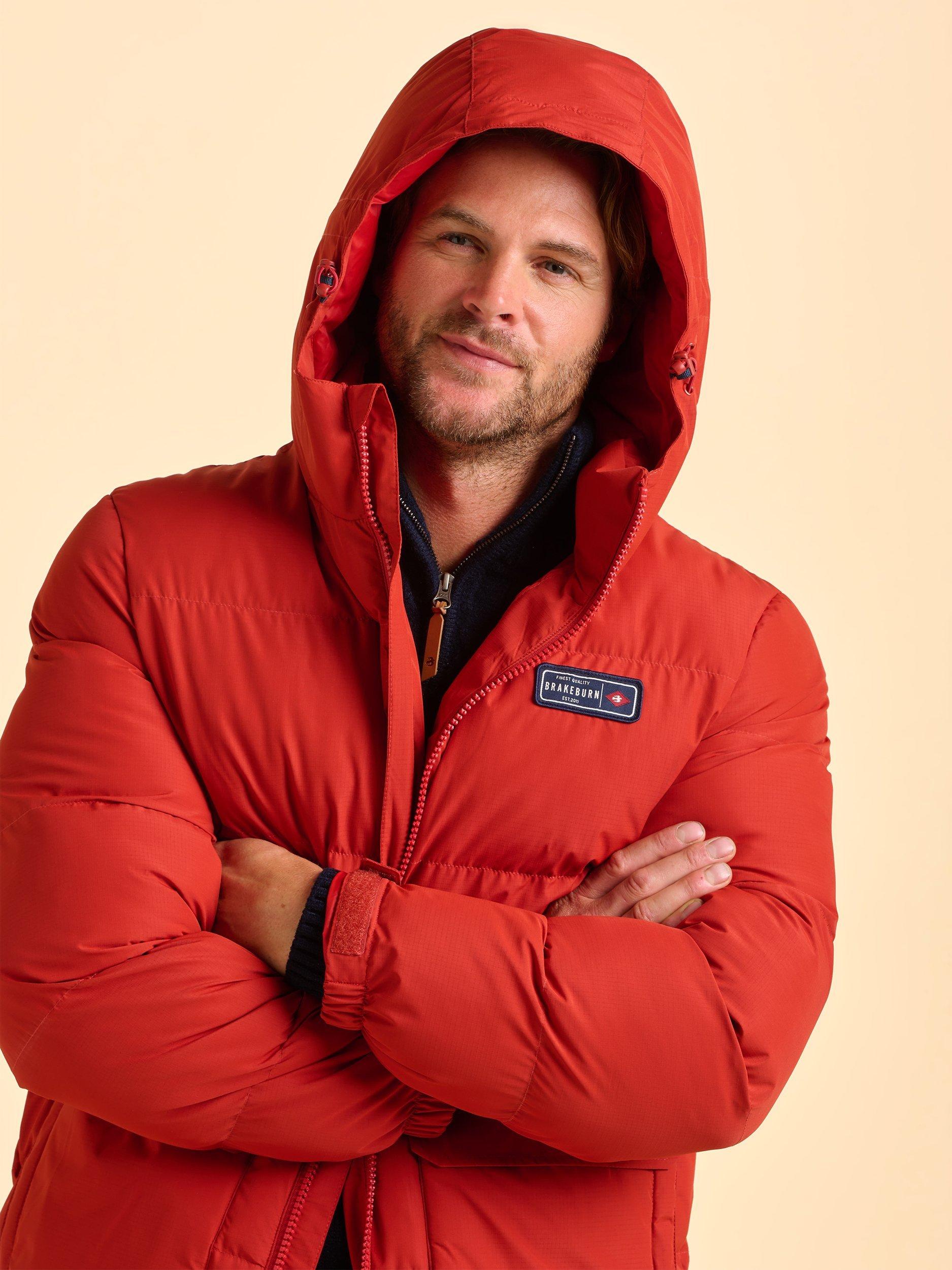 Product image 7 of 7, which shows Brakeburn Landcross Puffer Jacket, Red, S