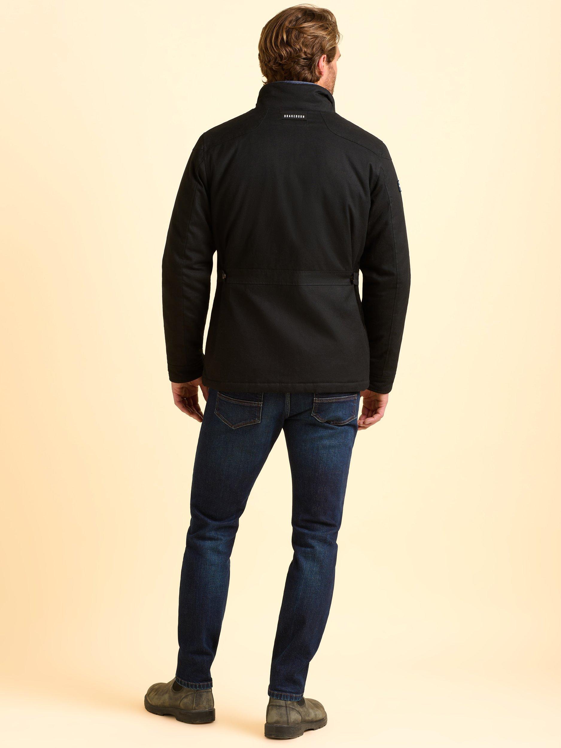 Product image 3 of 7, which shows Brakeburn Verwood Cotton Jacket, Black, S