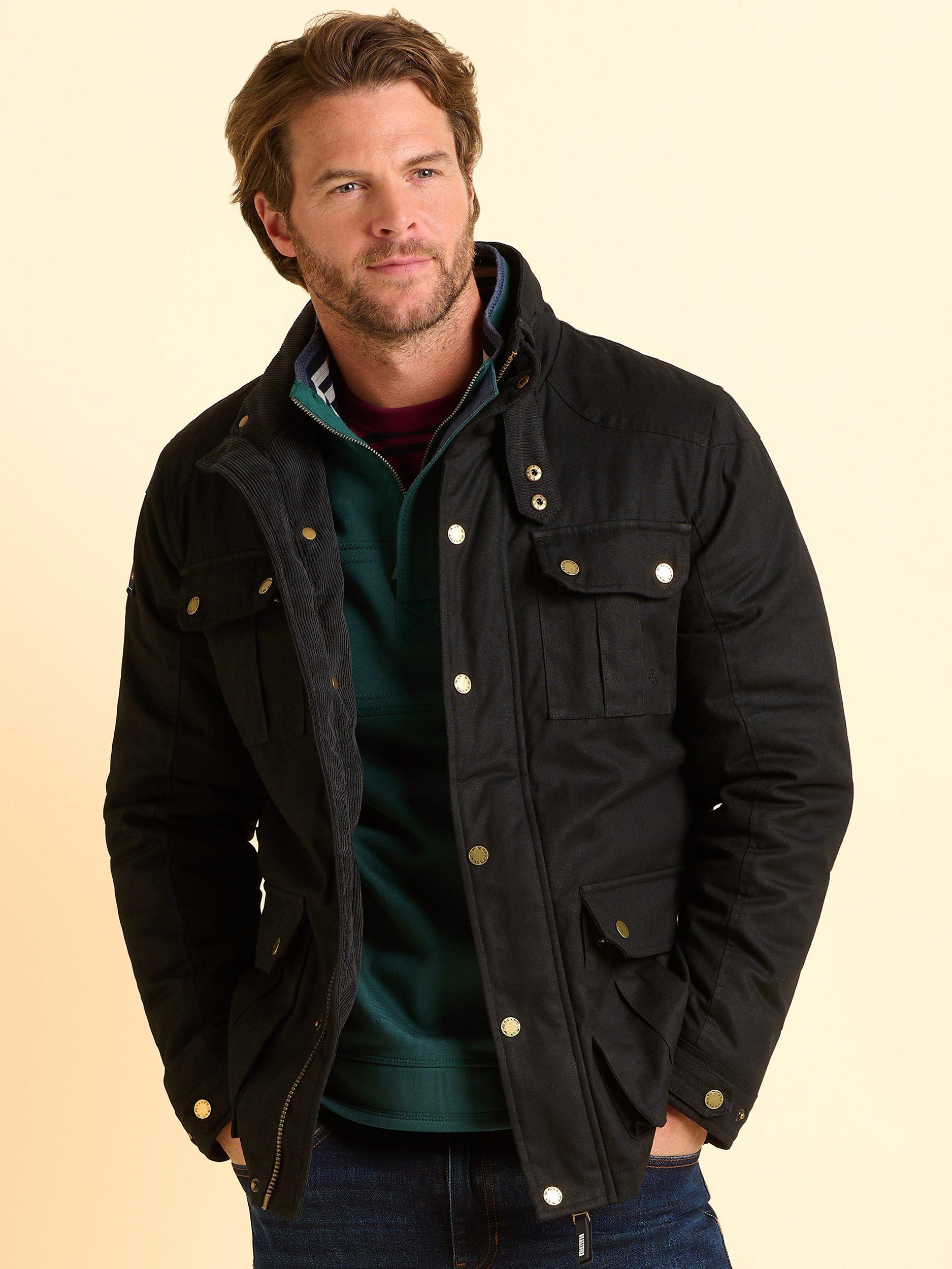 Product image 5 of 7, which shows Brakeburn Verwood Cotton Jacket, Black, S