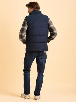 Brakeburn Quainton Zip Front Gilet - view 2, Navy