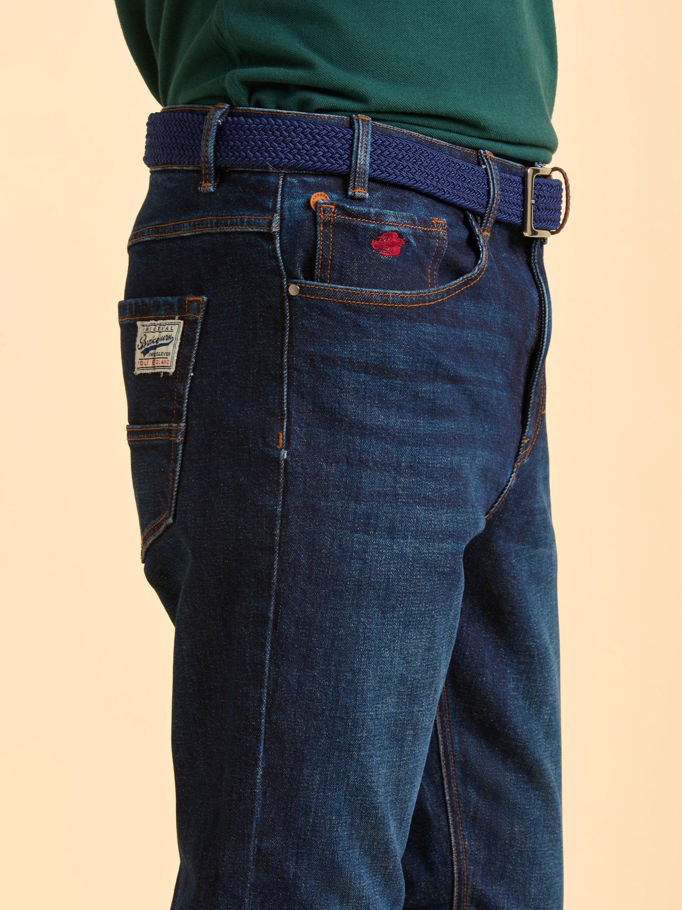 Product image 4 of 4, which shows Brakeburn Bellingham Slim Fit Jeans, Blue, 30