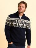 Brakeburn Abberton Quarter Zip Jumper, Blue