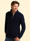 Brakeburn Ainsworth Quarter Zip Jumper, Blue