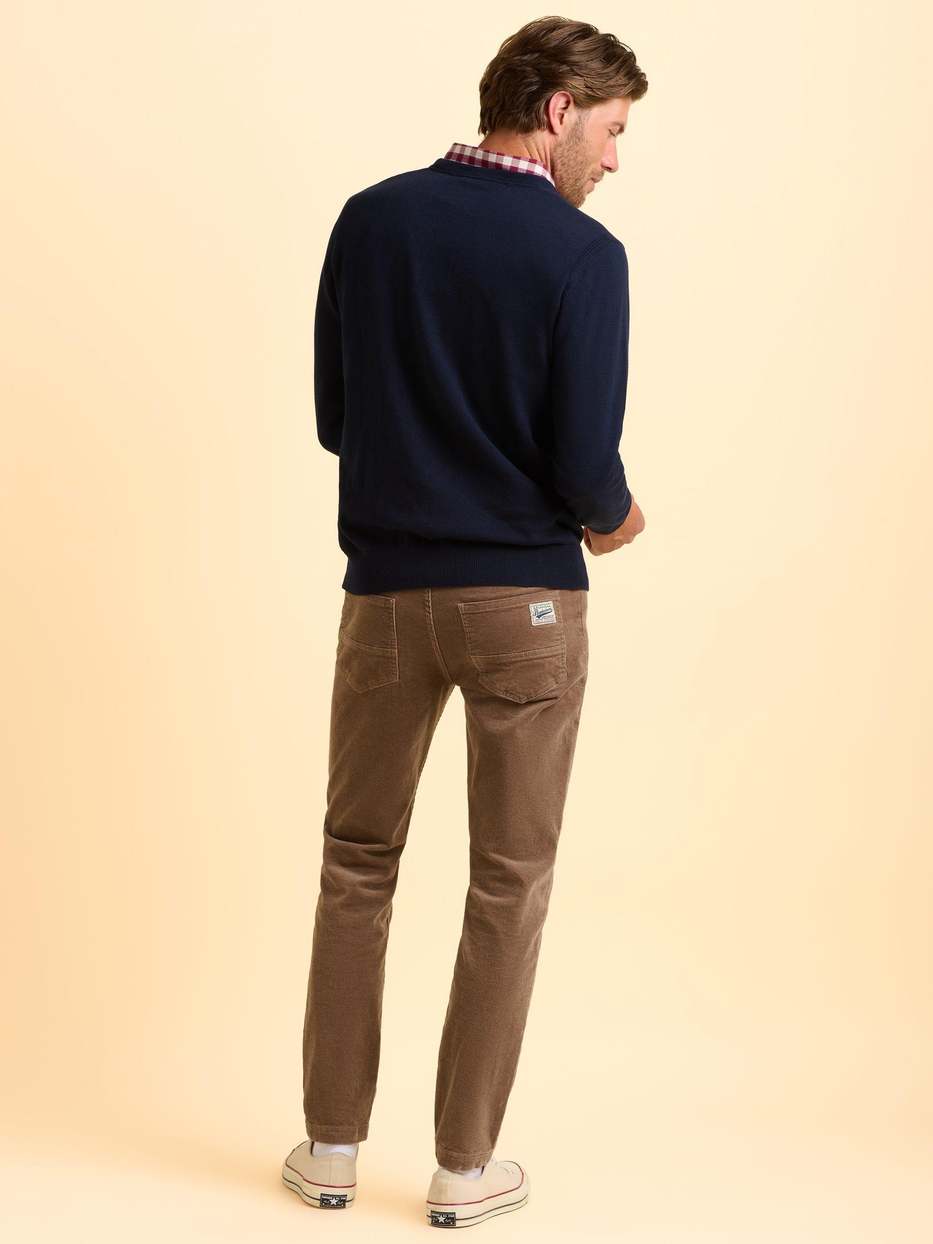 Product image 2 of 5, which shows Brakeburn Atworth Cotton Jumper, Blue, S