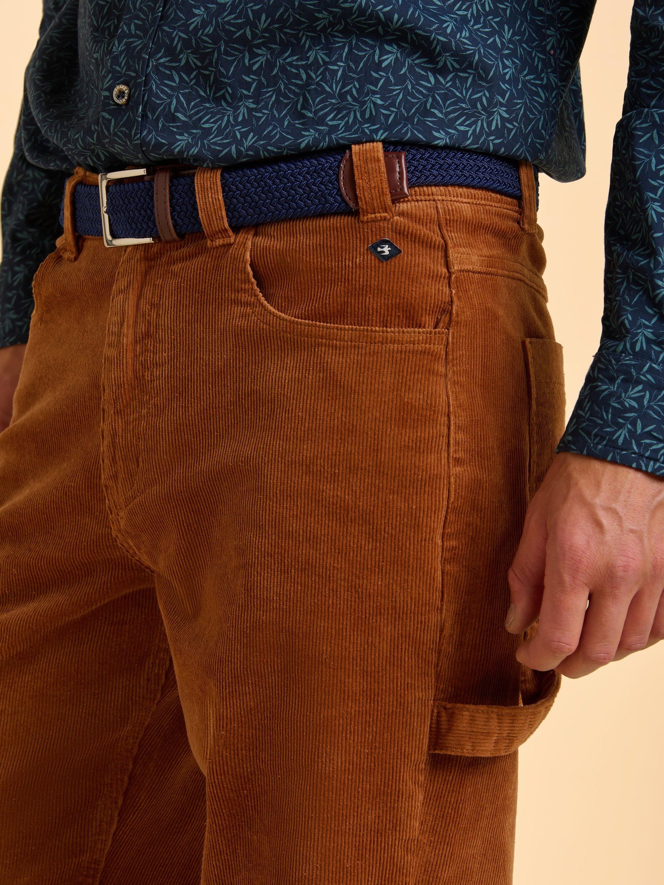 Product image 5 of 7, which shows Brakeburn Banstead Corduroy Trousers, Natural, 30