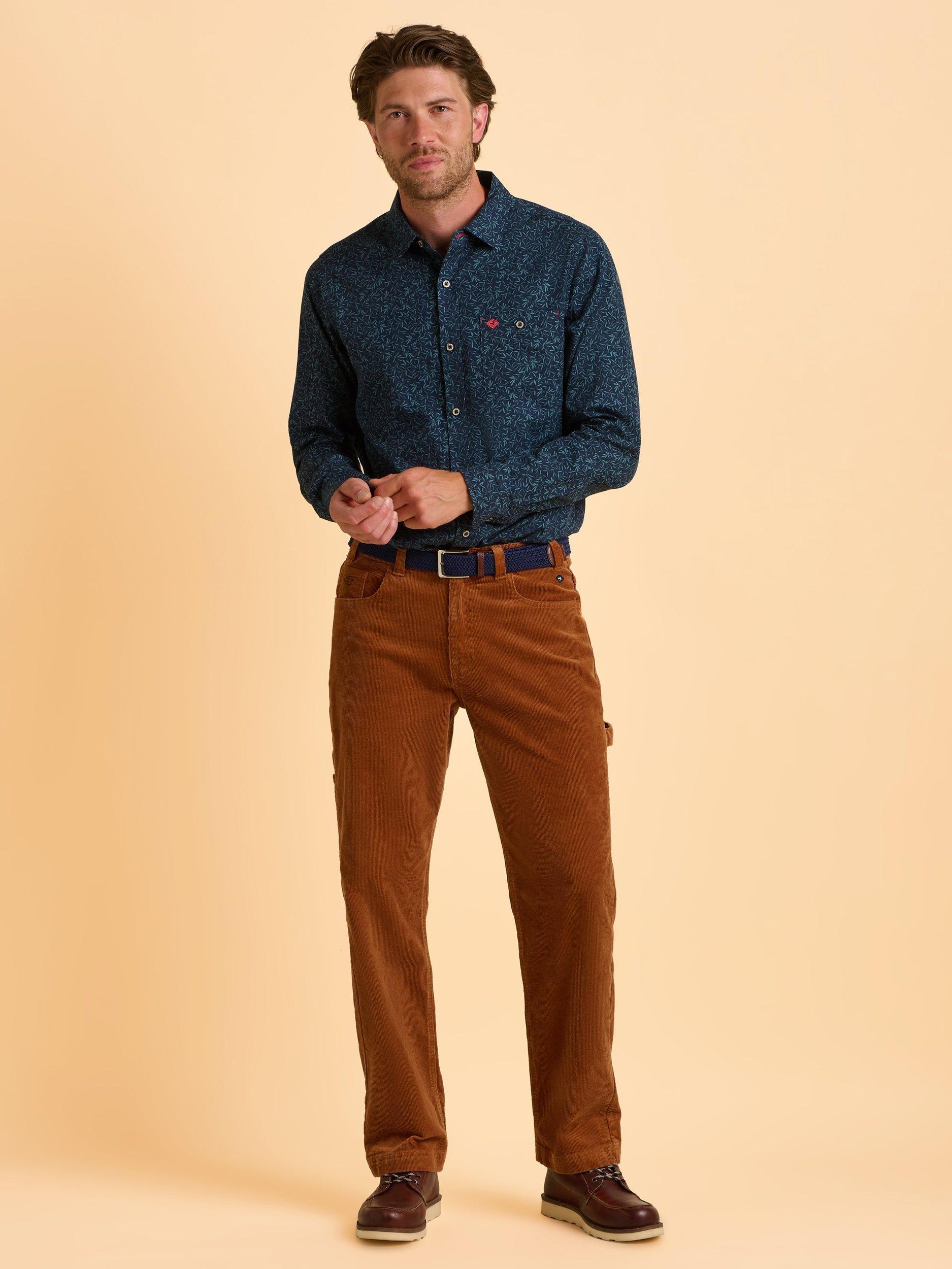 Product image 7 of 7, which shows Brakeburn Banstead Corduroy Trousers, Natural, 30