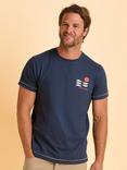 Brakeburn Derrington Cotton Regular Fit Short Sleeve Graphic T-Shirt, Green