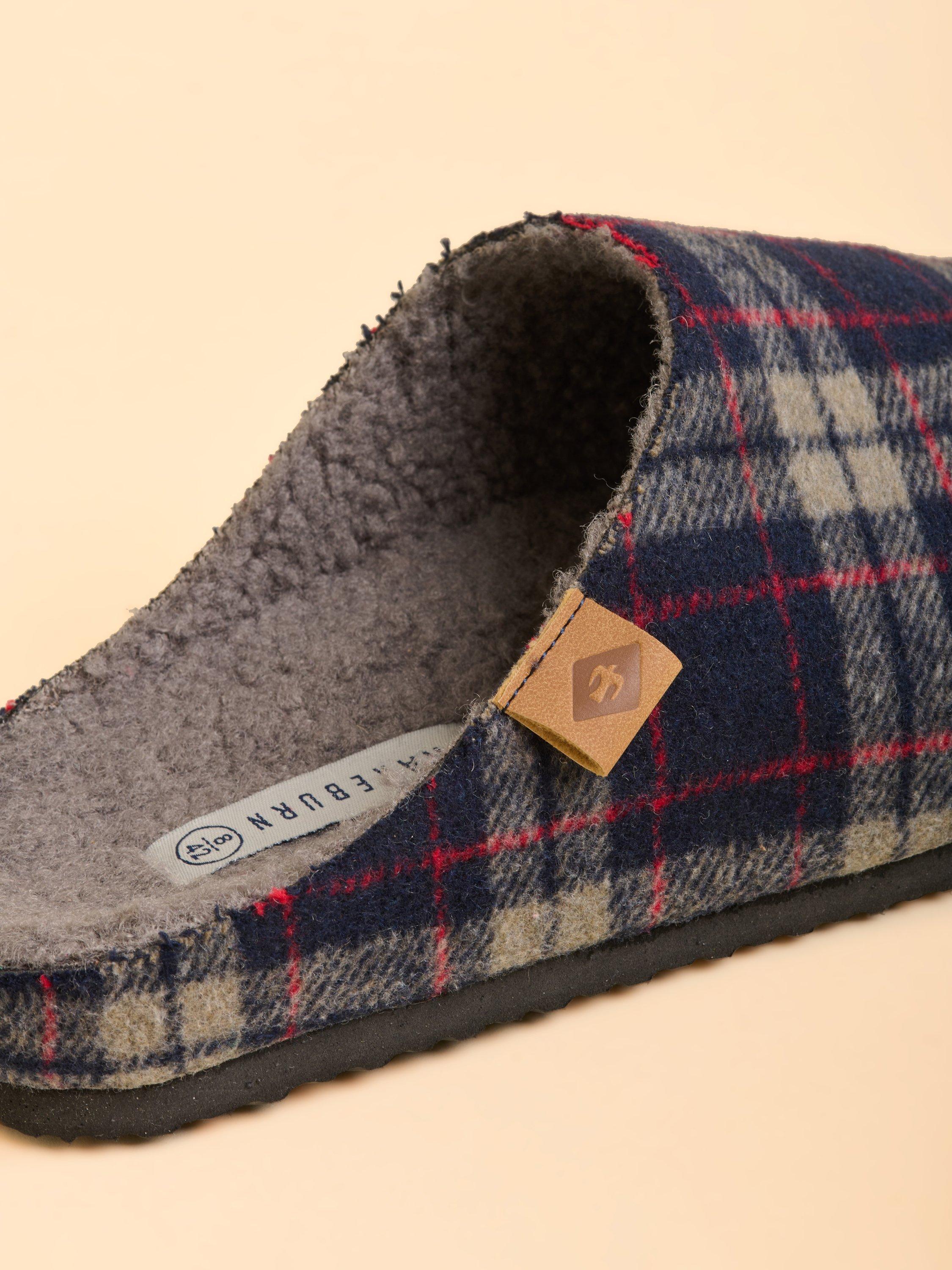 Product image 2 of 5, which shows Brakeburn Swanage Slippers, Blue, 7
