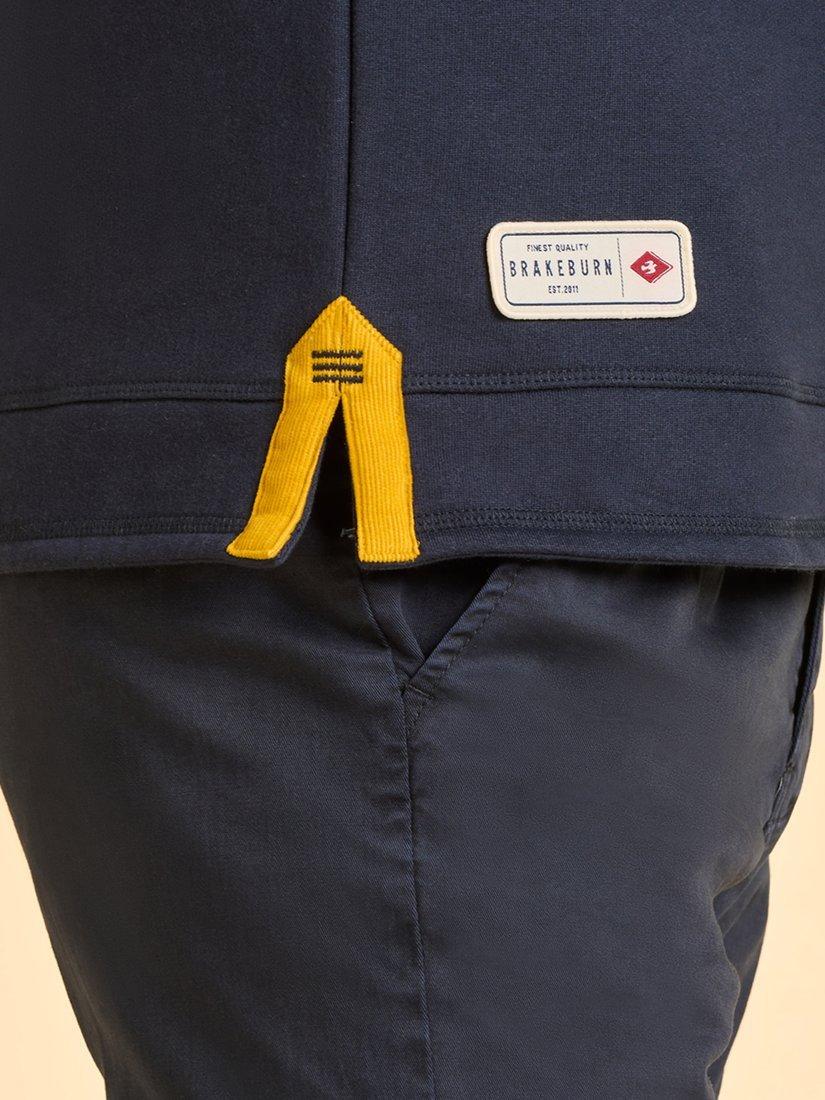 Product image 7 of 7, which shows Brakeburn Abbotsbury Quarter-Zip Jumper, Blue, S