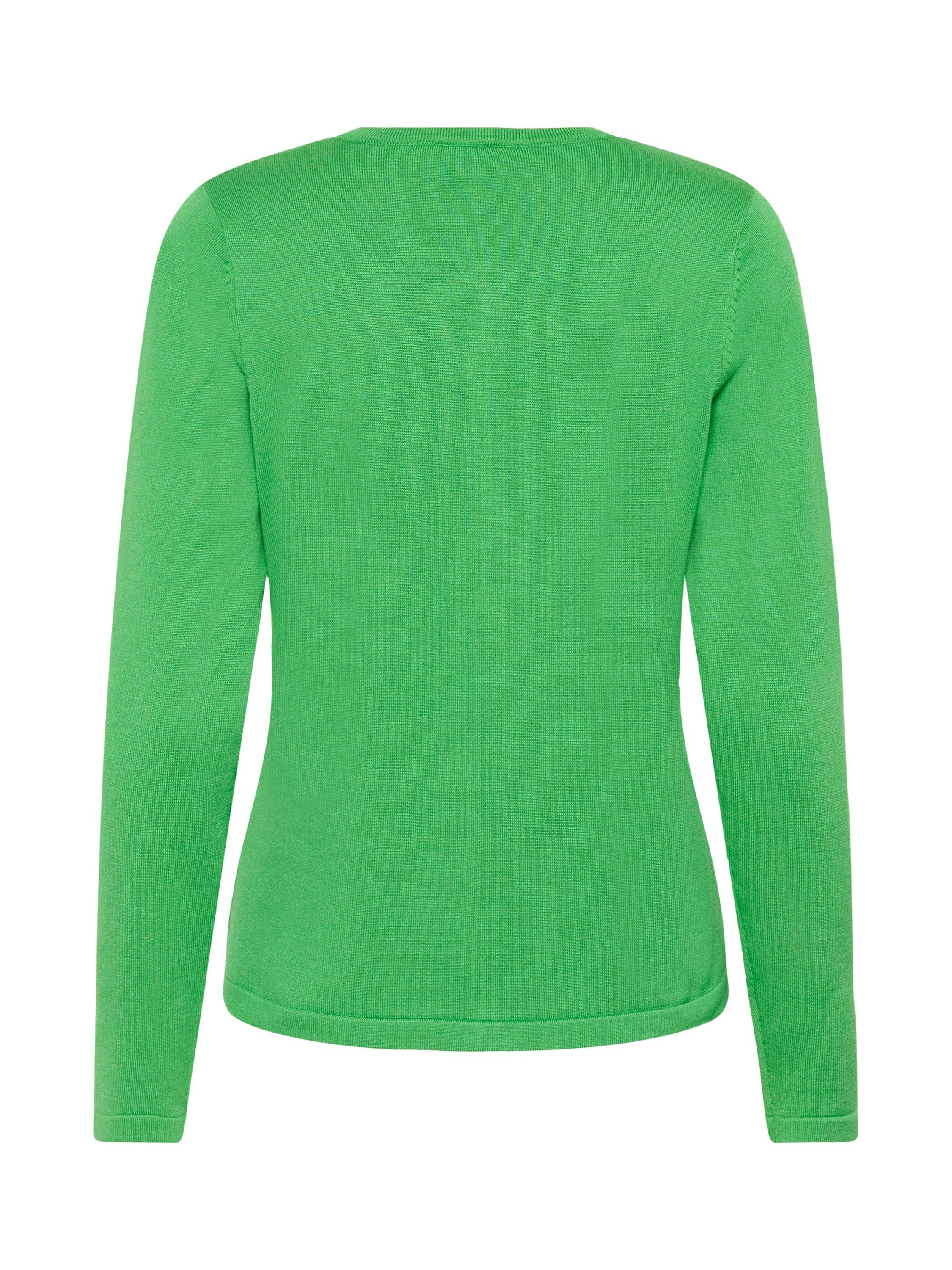 Product image 6 of 6, which shows Saint Tropez Mila Round Neck Cardigan, Green, M