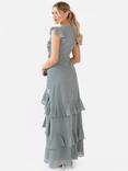 Maya Deluxe V-Neck Embellished Maxi Dress, Misty Green