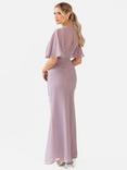 Maya Deluxe Embellished Floral Maxi Dress, Moody Lilac
