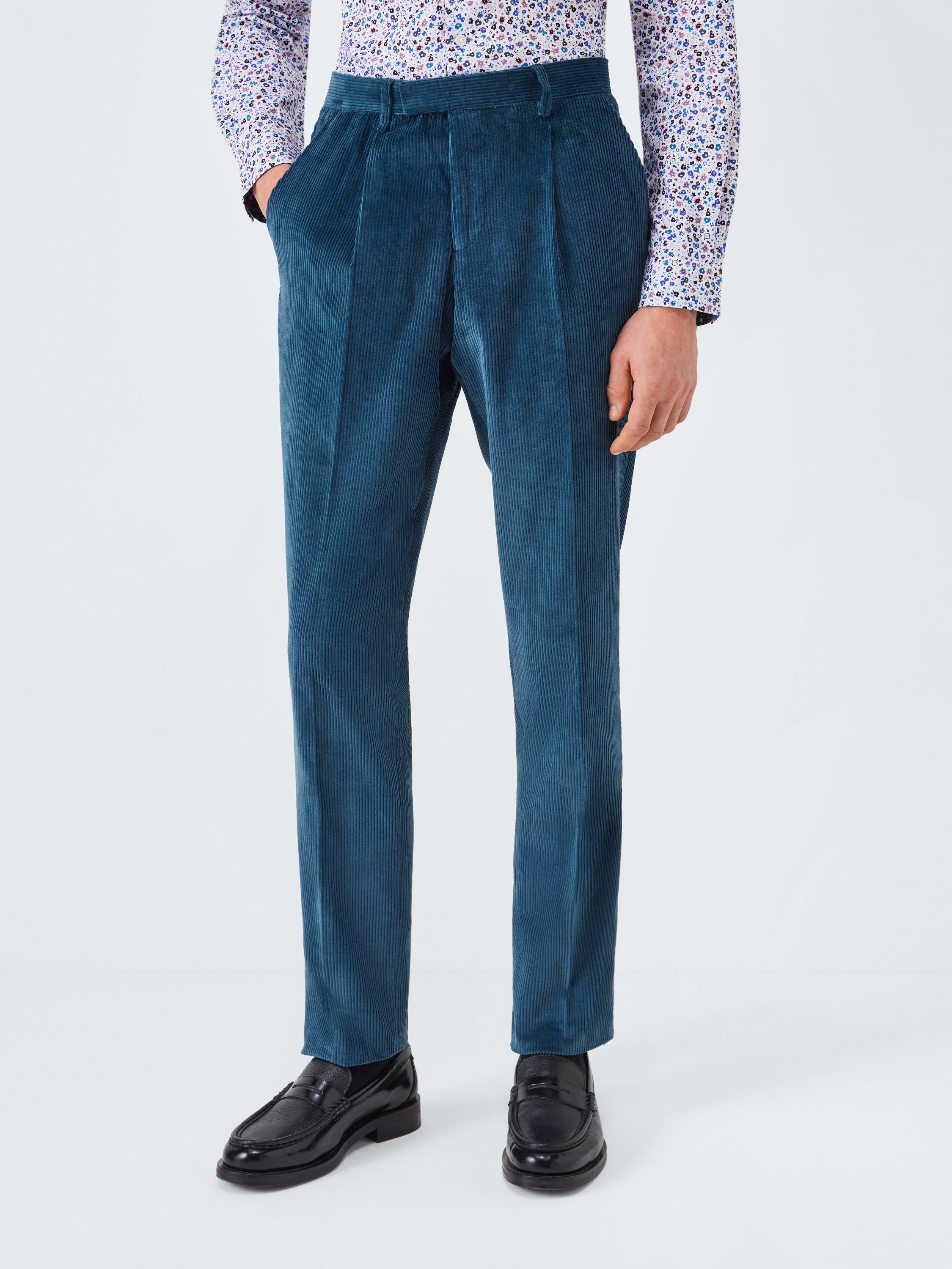 Product image 1 of 7, which shows Paul Smith Tailored Corduroy Trousers, 43_greyish Blue, 32R