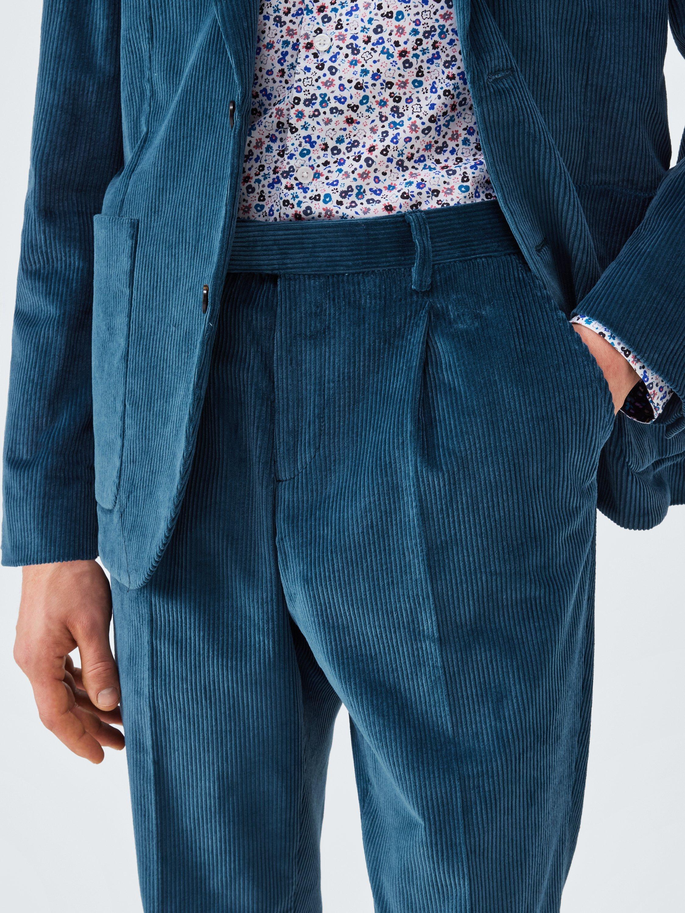 Product image 5 of 7, which shows Paul Smith Tailored Corduroy Trousers, 43_greyish Blue, 32R