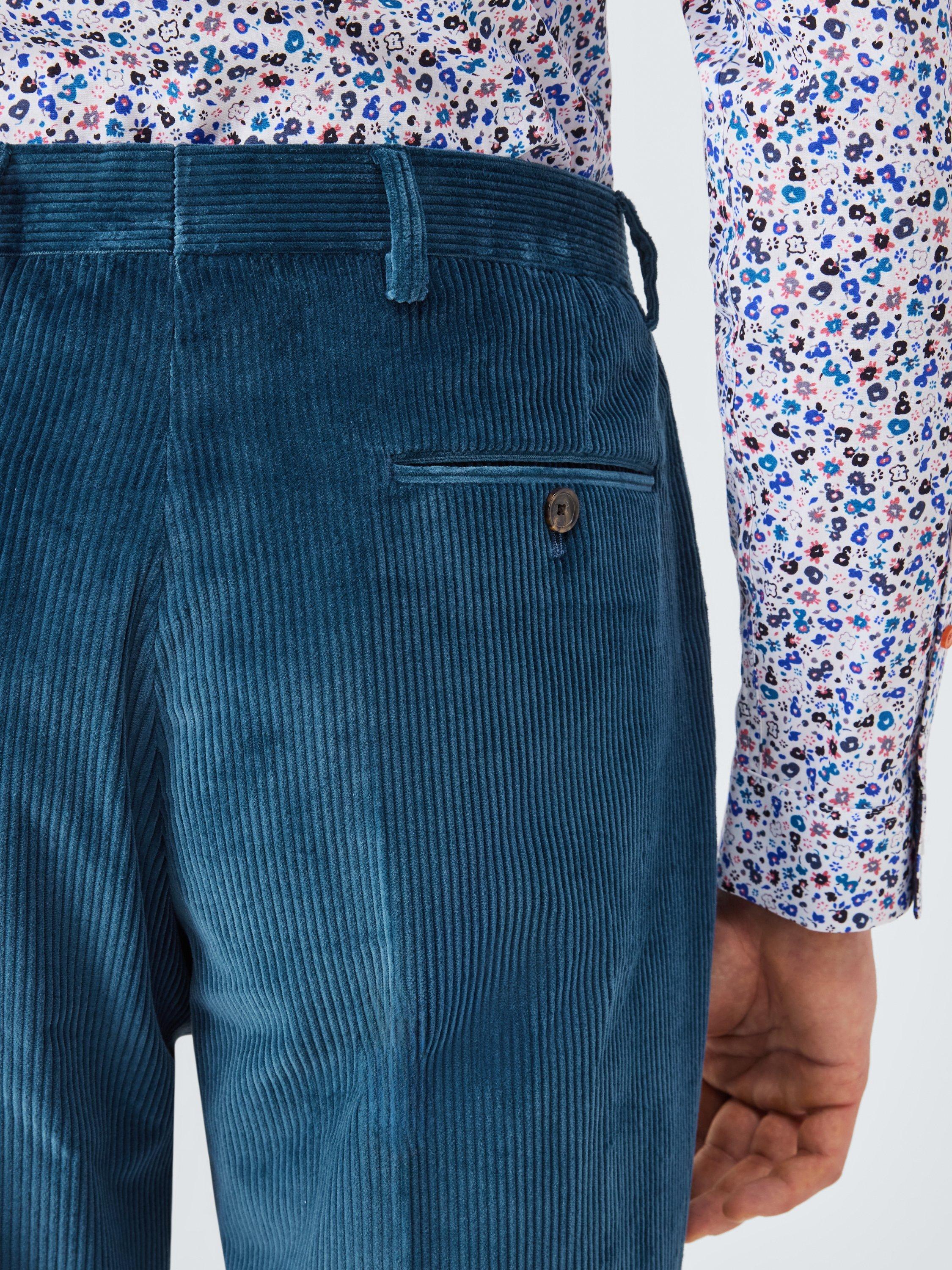 Product image 6 of 7, which shows Paul Smith Tailored Corduroy Trousers, 43_greyish Blue, 32R