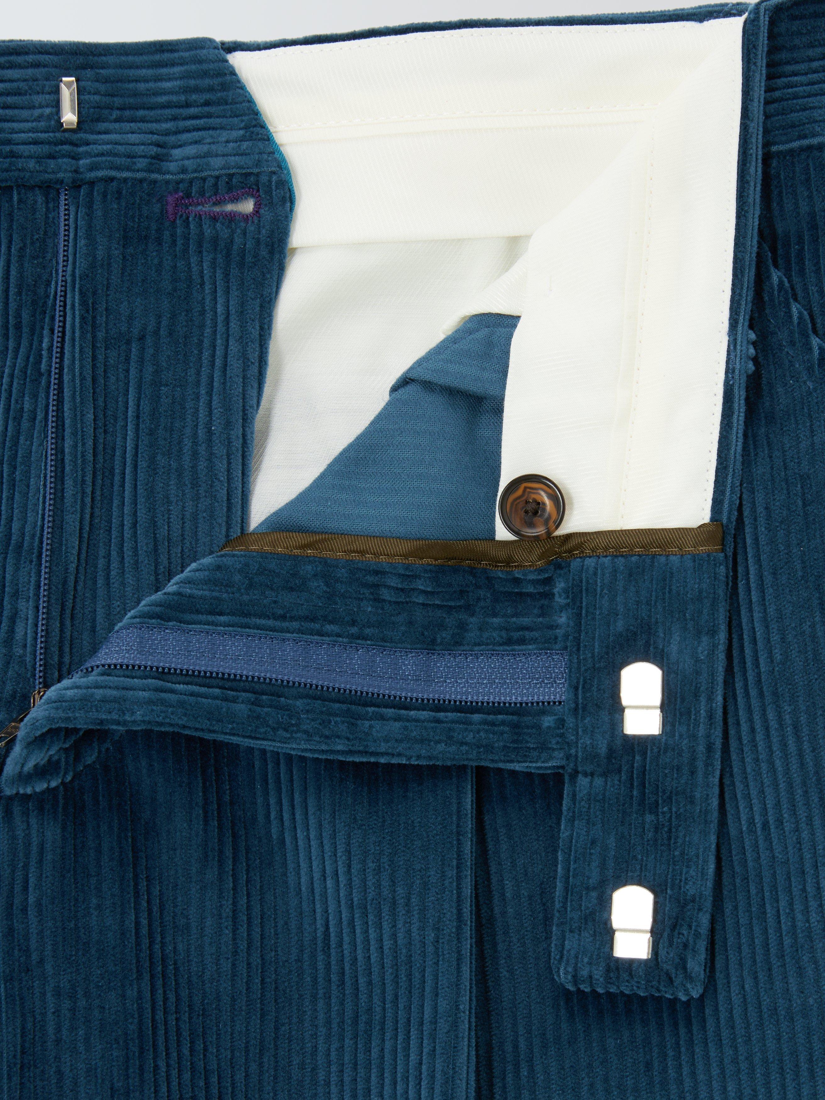 Product image 7 of 7, which shows Paul Smith Tailored Corduroy Trousers, 43_greyish Blue, 32R