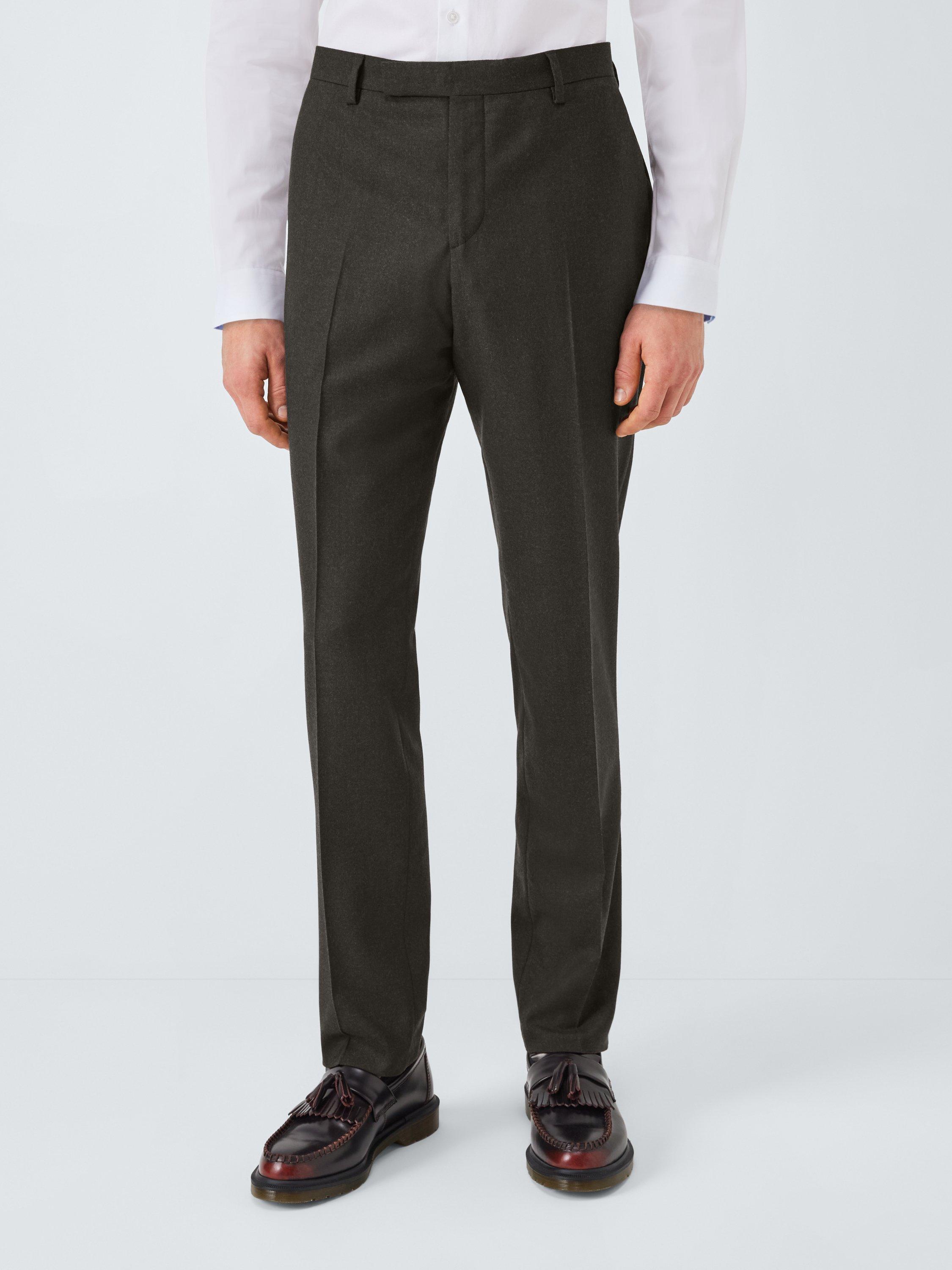 Product image 3 of 7, which shows Paul Smith Twill Flannel Suit Trousers, Brown, 32R