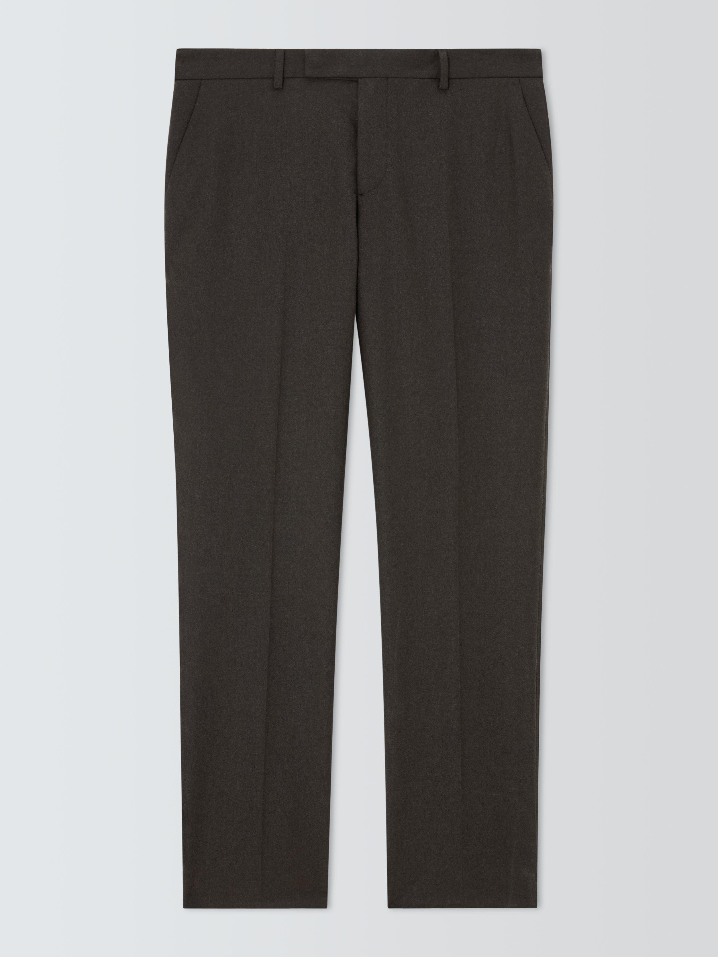 Product image 4 of 7, which shows Paul Smith Twill Flannel Suit Trousers, Brown, 32R