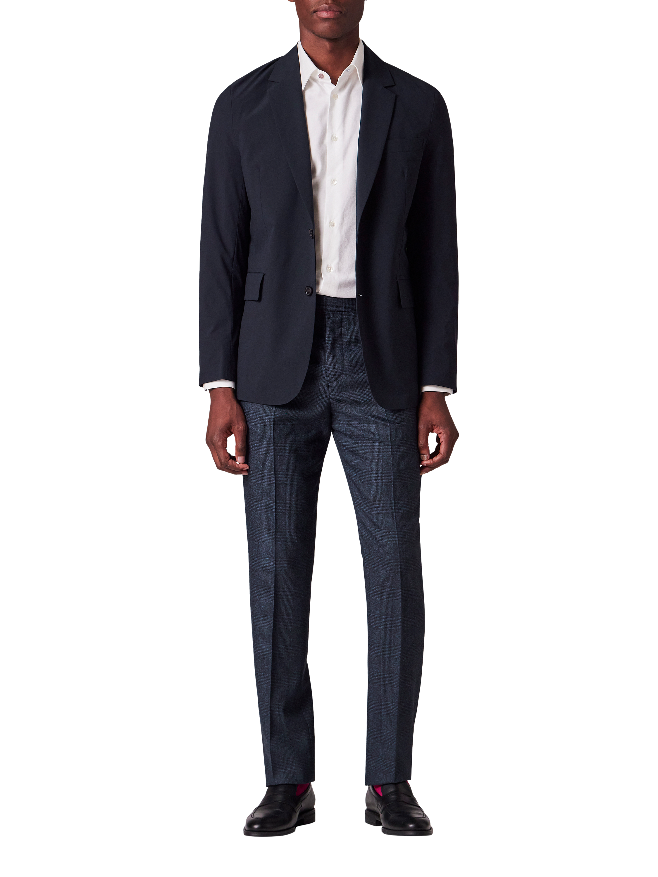Product image 3 of 6, which shows Paul Smith Wool Blend Tailored Suit Trousers, Dark Navy, 32R
