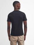 Barbour International Logo Cotton T-Shirt, Black Pewter