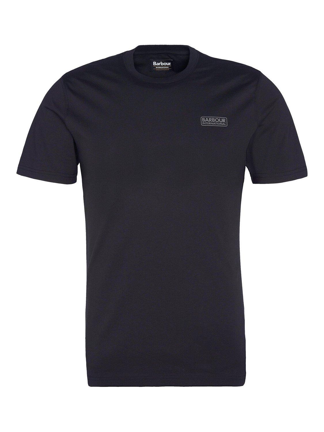 Product image 5 of 8, which shows Barbour International Logo Cotton T-Shirt, Black Pewter, S