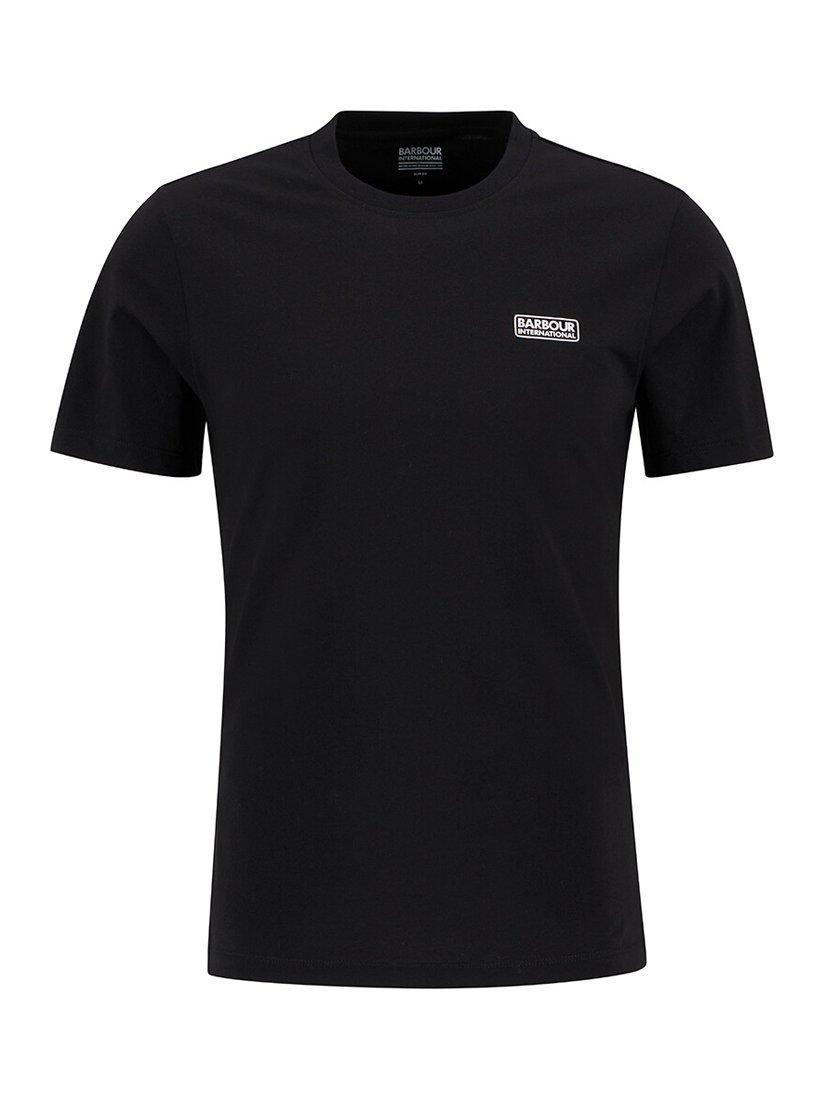 Product image 6 of 8, which shows Barbour International Logo Cotton T-Shirt, Black Pewter, S