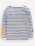 Mini Boden Kids' Ella Cotton Breton Top, Multi Flower