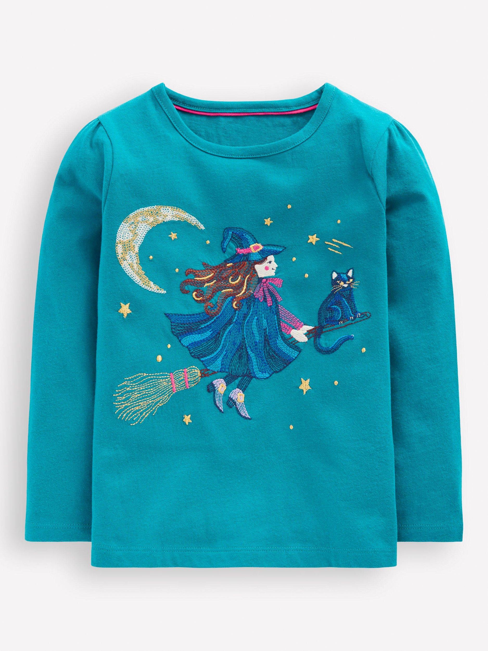 T-shirt Manches Longues Mini Boden Fille 9-10 Ans - Rayé Bleu/blanc - Portugal