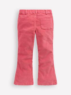 Mini Boden Kids' Corduroy Kick Flare Trousers, Rose Pink - view 2, Rose Pink