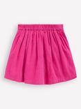 Mini Boden Kids' Corduroy Button Mini Skirt, Raspberry Pink