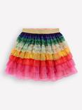 Mini Boden Kids' Tulle Tiered Skirt, Rainbow