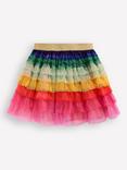 Mini Boden Kids' Tulle Tiered Skirt, Rainbow