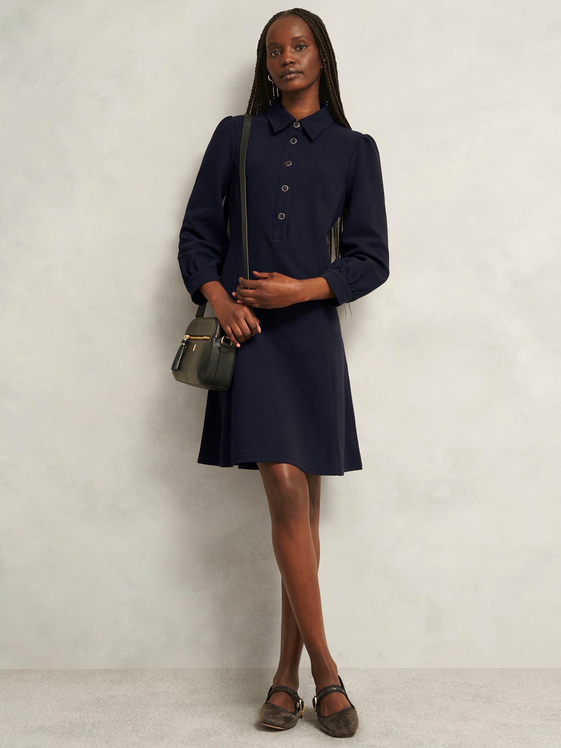 Midi Dress Navy Hobbs Dress Lois Embroidered Midi Dress Hobbs US