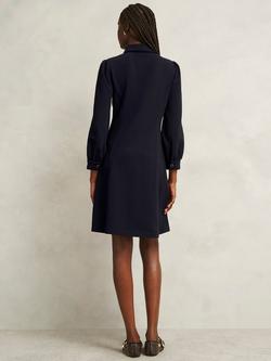 Hobbs Alara Ponte Cotton Blend Long Sleeve Midi Dress - view 2, Navy