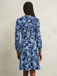 Hobbs Harper Floral Jersey Dress, Navy/Multi