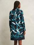 Hobbs Marianna Ribbon Tunic Dress, Navy/Multi