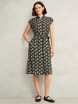 Hobbs Petite Kalinda Geometric Dress, Multi, Multi