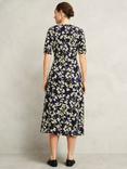 Hobbs Petite Peyton Floral Jersey Dress, Navy/Multi